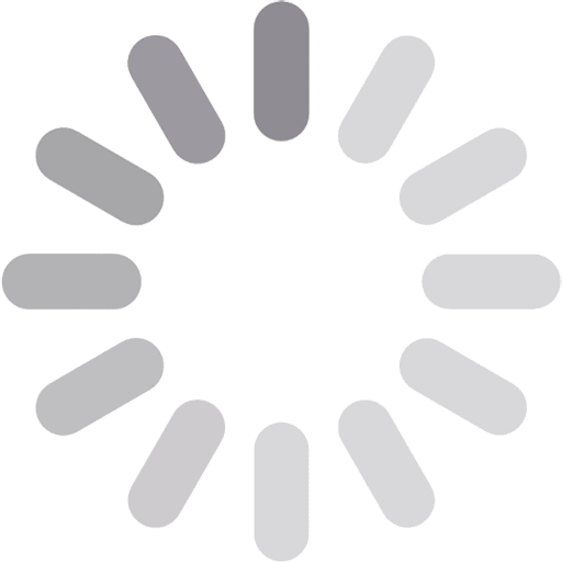 Loading spinner animation with rotating blue circular lines, indicating a page or content is currently loading.